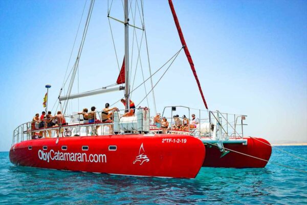 Rejs katamaranem 5h na Isla de Lobos z transferem z południa